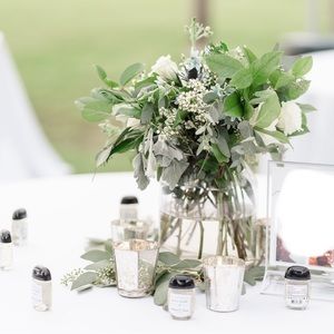 Silver trimmed geometric lantern terrarium